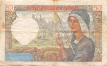 France 50 Francs Jacques Coeur - 05-12-1940 Serial S.27 - F to VF