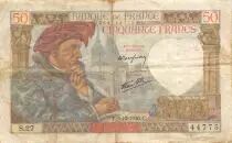 France 50 Francs Jacques Coeur - 05-12-1940 S&eacute;rie S.27 - PTTB