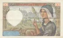 France 50 Francs Jacques Coeur - 08-01-1942 - Serial R.159 - VF
