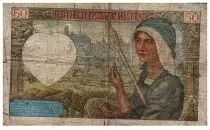 France 50 Francs Jacques Coeur - 11-09-1941 - Serial A.116 - Fay.19.14