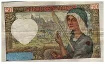 France 50 Francs Jacques Coeur - 11-09-1941 - Serial K.116 - Fay.19.14