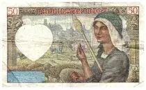 France 50 Francs Jacques Coeur - 11-09-1941 - Serial O.116 - Fay.19.14