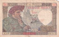 France 50 Francs Jacques Coeur - 11.09.1941 -  Série A.117