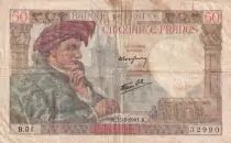 France 50 Francs Jacques Coeur - 13-03-1941 - Serial B.51 - P.93