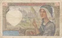 France 50 Francs Jacques Coeur - 13-06-1940 - Serial A.6