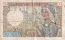 France 50 Francs Jacques Coeur - 13-06-1940 - Serial Q.3 - VG to F - P.93