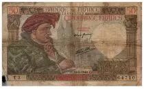 France 50 Francs Jacques Coeur - 13-06-1940 - Serial T.3 - Fay.19.1