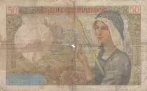France 50 Francs Jacques Coeur - 13-06-1940 - Serial U.10