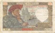 France 50 Francs Jacques Coeur - 13-06-1940 Serial N.2 - VF
