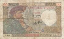 France 50 Francs Jacques Coeur - 15-05-1941 - Series A.85