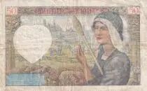France 50 Francs Jacques Coeur - 15-05-1942 - Serial Q.167 - P.93