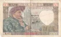 France 50 Francs Jacques Coeur - 15.05.1941 -  S&eacute;rie H.84