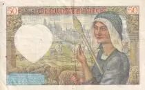 France 50 Francs Jacques Coeur - 17-04-1941 - Serial A.57 - P.93