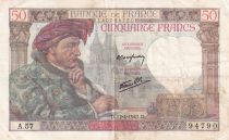 France 50 Francs Jacques Coeur - 17-04-1941 - Série A.57 - F.19.08