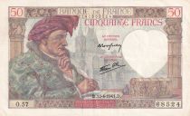 France 50 Francs Jacques Coeur - 17-04-1941 - Série O.57 - F.19.08