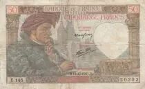 France 50 Francs Jacques Coeur - 18-12-1941 - Serial E.145