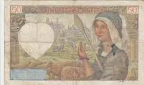 France 50 Francs Jacques Coeur - 18-12-1941 - Serial E.145