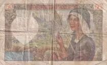 France 50 Francs Jacques Coeur - 18-12-1941 - Serial R.145 - P.93