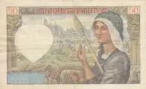 France 50 Francs Jacques Coeur - 18-12-1941 - Serial Y.153 - VF