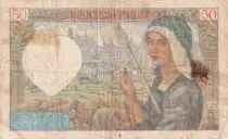 France 50 Francs Jacques Coeur - 18-12-1941- Serial E.153 - F - P.93