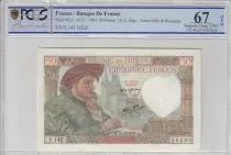 France 50 Francs Jacques Coeur - 18-12-1941 S&eacute;rie F.142 - PCGS 67OPQ