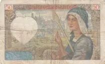 France 50 Francs Jacques Coeur - 1940 to 1942 - F to VF
