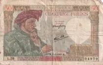 France 50 Francs Jacques Coeur - 23-01-1941 - Serial L.28 - P.93