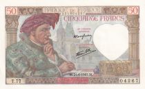 France 50 Francs Jacques Coeur - 24-04-1941 - Série T.77