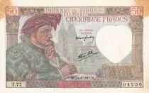 France 50 Francs Jacques Coeur - 24-04-1941- S&eacute;rie T.77