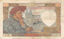 France 50 Francs Jacques Coeur - 24-04-1941 Série A.73 - TTB