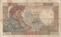 France 50 Francs Jacques Coeur - 26-09-1940 - Series T.21