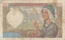 France 50 Francs Jacques Coeur - 26-09-1940 - Series T.21