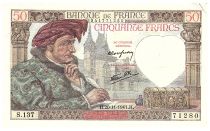 France 50 Francs Jacques Coeur - Various years (1940-1942) - Various Serial - Fay.19