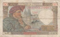 France 50 Francs Jacques Coeur -17-07-1941 - Série L.97