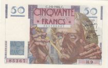 France 50 Francs Le Verrier - 02-05-1946 - Serial H.9 - UNC