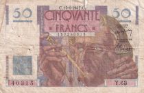 France 50 Francs Le Verrier - 12.06.1947 - Série Y.63
