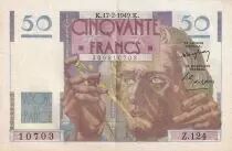 France 50 Francs Le Verrier - 17-02-1949 - S&eacute;rie Z.124