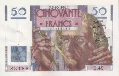 France 50 Francs Leverrier - 03-10-1946 - S�rie U.42