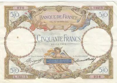 France 50 Francs Luc Olivier Merson - 12-10-1933