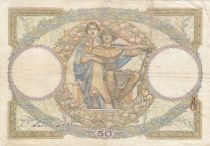 France 50 Francs Luc Olivier Merson modified - 08-09-1932 - Serial M.10951