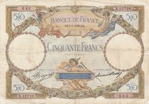 France 50 Francs Luc Olivier Merson modified - 09-03-1933 - Serial X.12726