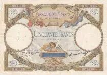 France 50 Francs Luc Olivier Merson modified - 10-03-1932 - Serial E.9999 - Fay.16.03