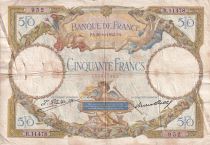 France 50 Francs Luc Olivier Merson modified - 20-10-1932 - Serial R.11478 - Fay.16.03