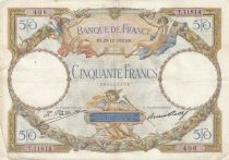 France 50 Francs Luc Olivier Merson modified - 29-12-1932 - Serial T.11814