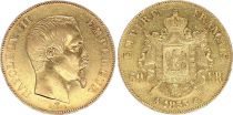 France 50 Francs Napoleon III - 1855 A Paris - Gold