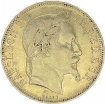 France 50 Francs Napoleon III Laureate head - 1866 A Paris