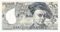 France 50 Francs Quentin de la Tour - 1985 Série Y.42 - SPL