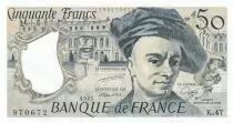 France 50 Francs Quentin de la Tour - 1987 Serial K.47 - aUNC