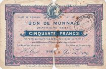 France 50 Francs Roubaix-Tourcoing -  ND (1914-1918 ) - Serial 5038 - WWI