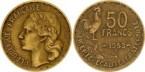 France 50 Francs Woman head - 1953 B Beamont-le-Roger